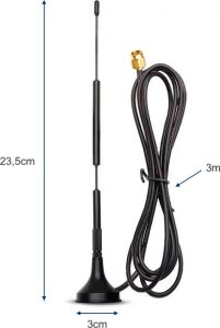 Generic Antena 433MHz 5dbi wtyk SMA męski LORA LORAWAN 2
