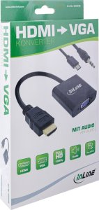 Adapter AV InLine InLine® Converter Cable HDMI to VGA, with Audio 4