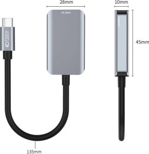 Adapter USB Tech-Protect USB-C - HDMI Srebrny  (9490713934746) 4