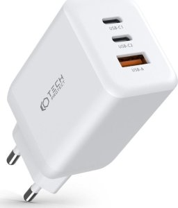 Ładowarka Tech-Protect TECH-PROTECT C65W 3-PORT NETWORK CHARGER PD65W/QC3.0 WHITE 3