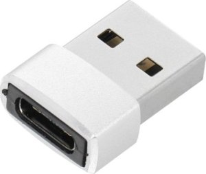 Adapter USB OEM Adapter Typ C (żeński) do USB A (męski) srebrny 1