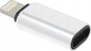 Adapter USB OEM USB-C - Lightning Srebrny 3
