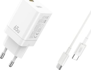 Ładowarka Xo Ładowarka Sieciowa Ce10 Pd 65W 1X Usb-C Biała + Kabel Usb-C - Usb-C 1