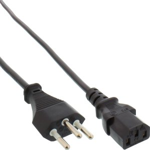 Kabel zasilający InLine InLine® Power cable Switzerland, black, 5m 1