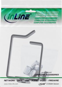 Organizer InLine InLine® Cable bracket, metal, 40x50mm black 5