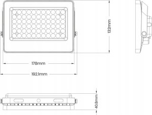 Naświetlacz Eko-Light Milagro naświetlacz solarny Milo EKO9154* 8W LED 1000lm 6000K IP65 z czujnikiem zmierzchu/ruchu czarny 6