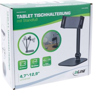 Stojak InLine InLine® Tablet desk holder with stand, up to 12.9", black 10
