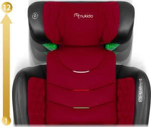 Fotelik samochodowy Nukido Fotelik samochodowy Nukido Louis czarno-czerwony 15-36 kg ISOFIX 6
