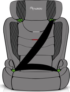 Fotelik samochodowy Nukido Fotelik samochodowy Nukido Louis czarno-granatowy 15-36 kg ISOFIX 17