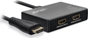 InLine InLine® Cable Splitter HDMI 2-port, 4K/60Hz, with USB power cable, 0.5m 1