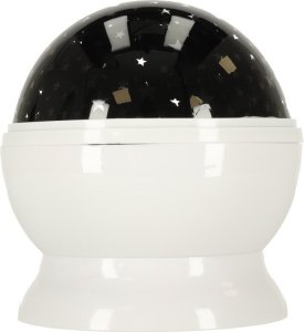Lampka nocna projektor gwiazd 2w1 USB biała 8