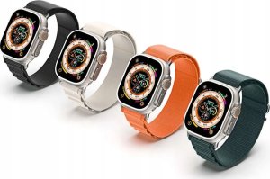 OEM DUX DUCIS pasek GS nylonowy do Apple Watch 42 / 44 / 45 / 49 mm oliwkowy 4