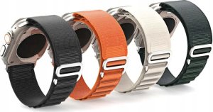 OEM DUX DUCIS pasek GS nylonowy do Apple Watch 42 / 44 / 45 / 49 mm oliwkowy 5