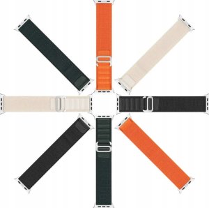 OEM DUX DUCIS pasek GS nylonowy do Apple Watch 42 / 44 / 45 / 49 mm oliwkowy 8