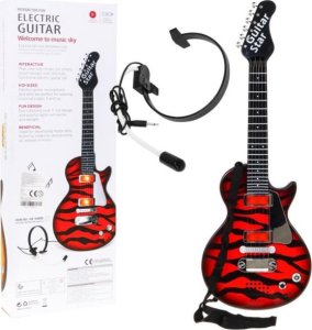 Ramiz Elektryczna Gitara dla dzieci 3+ czerwony + 1