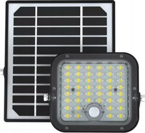 Naświetlacz Projektor LED Solarny V-TAC 10W IP65, Pilot Timer, LiFePo 3,7V 6000mA Czarny VT-411 6400K 1500lm 1