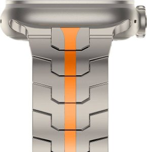 Tech-Protect Pasek Tech-Protect Stainless Line Apple Watch 4/5/6/7/8/9/SE/Ultra 1/2 42/44/45/49mm titanium/orange 3