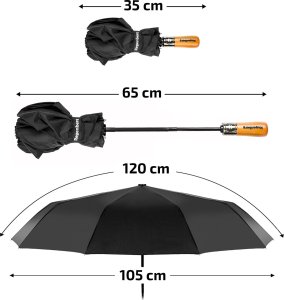 ZOLTA Parasol przeciwdeszczowy składany automat Parasolka 9