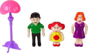 Lean Cars Domek Dla Lalek Mebelki Akcesoria Figurki Różowy 6
