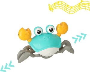 Krab pełzający interaktywny z dźwiękiem zielony 3