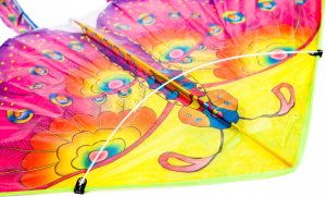 Latawiec duży 90cm motyl różowy 5