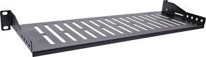InLine InLine® 19" shelf, 150mm, 10kg, 1U, RAL 9005 black 2