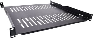 InLine InLine® 19" shelf, 450mm, 50kg, 1U, RAL 9005 black 1