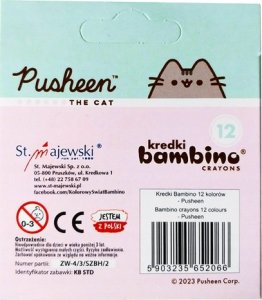 MAJEWSKI Kredki bambino 12 kolorów Pusheen p10 3