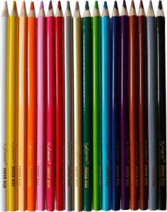 MAJEWSKI Kredki trójkątne Super Size + temperówka 18 kolorów 4