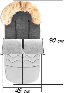 ZOLTA Śpiworek dziecięcy do wózka zamek z przodu Śpiwór 3