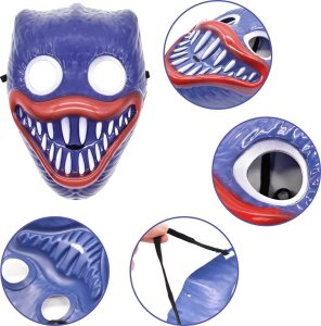 ZOLTA Maska na twarz Huggy Wuggy Strój Halloween 5