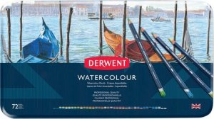 Derwent Derwent Watercolour 72 stk tin æske, akvarelblyant 2
