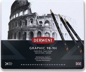 Derwent Derwent - Graphic Pencil Set, 24 Tin /Arts and Crafts 1