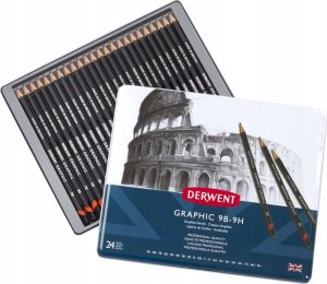 Derwent Derwent - Graphic Pencil Set, 24 Tin /Arts and Crafts 4