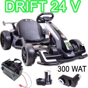 Import SUPER-TOYS SZYBKI DRIFTUJĄCY GOKART NA AKUMULATOR 24 V, REGULOWANA RAMA/AHL007 1