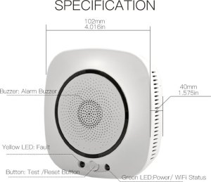 Wireless smart smoke detector with siren Wi-Fi TUYA / Smart Life 1