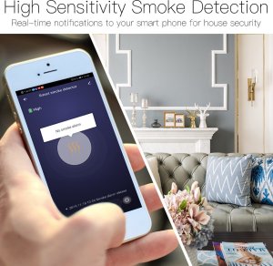 Wireless smart smoke detector with siren Wi-Fi TUYA / Smart Life 3