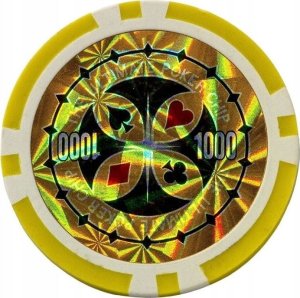 ZESTAW PREMIUM DO GRY W POKERA 500 szt ŻETONÓW 2 TALIE KART + KOSTKI + WALIZKA 4