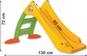 Dorex Zjeżdżalnia Ogrodowa z Drabinką Dla Dzieci Zielono-Żółta 424 2