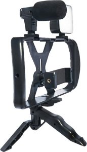 Selfie stick OEM Zestaw / uchwyt selfie z pilotem na bluetooth tripod do transmisji na żywo z lampą LED, mikrofonem, pilotem TL-49T 5