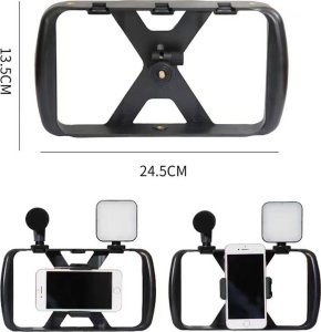 Selfie stick OEM Zestaw / uchwyt selfie z pilotem na bluetooth tripod do transmisji na żywo z lampą LED, mikrofonem, pilotem TL-49T 8