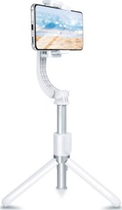 Selfie stick OEM Zestaw / uchwyt selfie z pilotem na bluetooth tripod GIMBAL stabilizator biały SSTR-L08 7