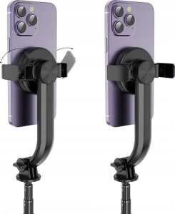 Selfie stick OEM Zestaw / uchwyt selfie z pilotem na bluetooth tripod kompatybilny z MagSafe SSTR-C09 czarny 5