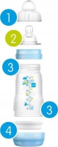 MAM BABY 1070 BUTELKA A/KOL PERFECT START 130ML PLANET LOVE CHŁOPIEC 5