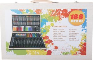 Zestaw artystyczny walizka do malowania 188 szt 2