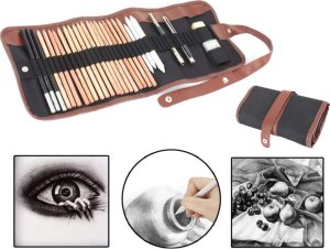 Zestaw do szkicowania rysowania profesjonalny etui 2