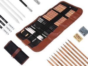 Zestaw do szkicowania rysowania profesjonalny etui 3