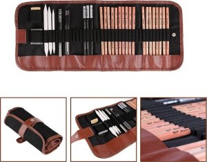 Zestaw do szkicowania rysowania profesjonalny etui 5