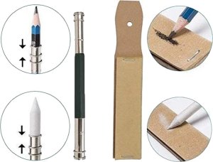 Zestaw do szkicowania rysowania kolorowania profesjonalny artystyczny 74el 4