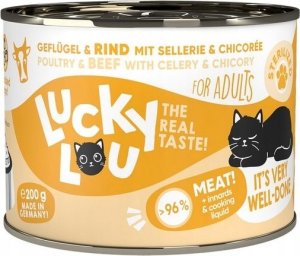 Lucky Lou Lucky Lou Lifestage Sterilized Drób i wołowina puszka 200g 1